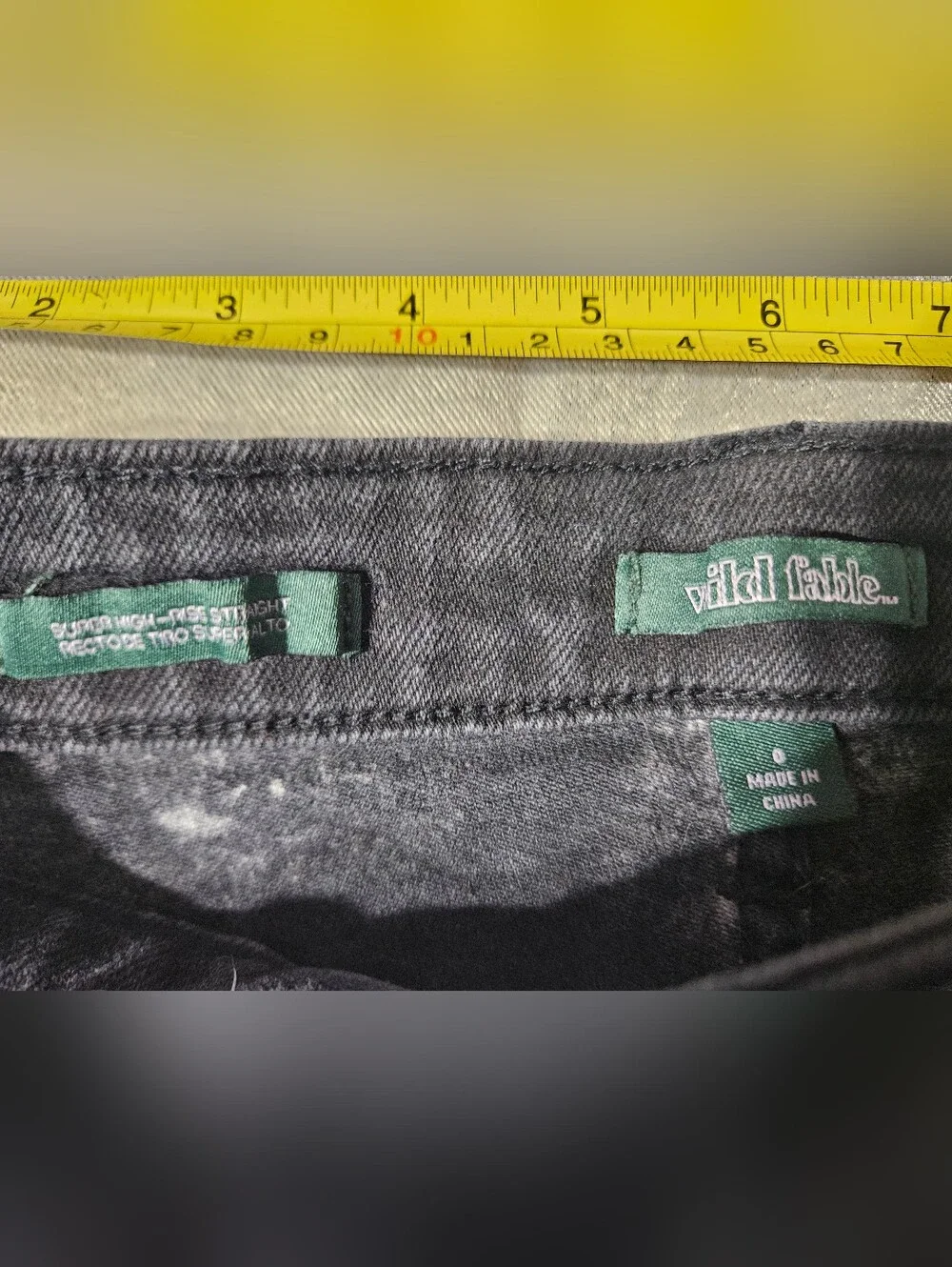 Wild Fable Super High Rise Jeans Size 0 - Picture 5 of 6